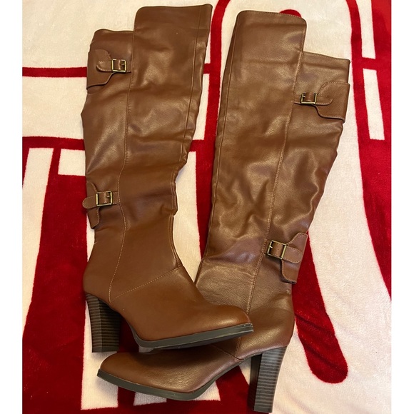 Rue21 Shoes - GUC RUE21 4” BROWN BOOTS XL/10 MAKE AN OFFER